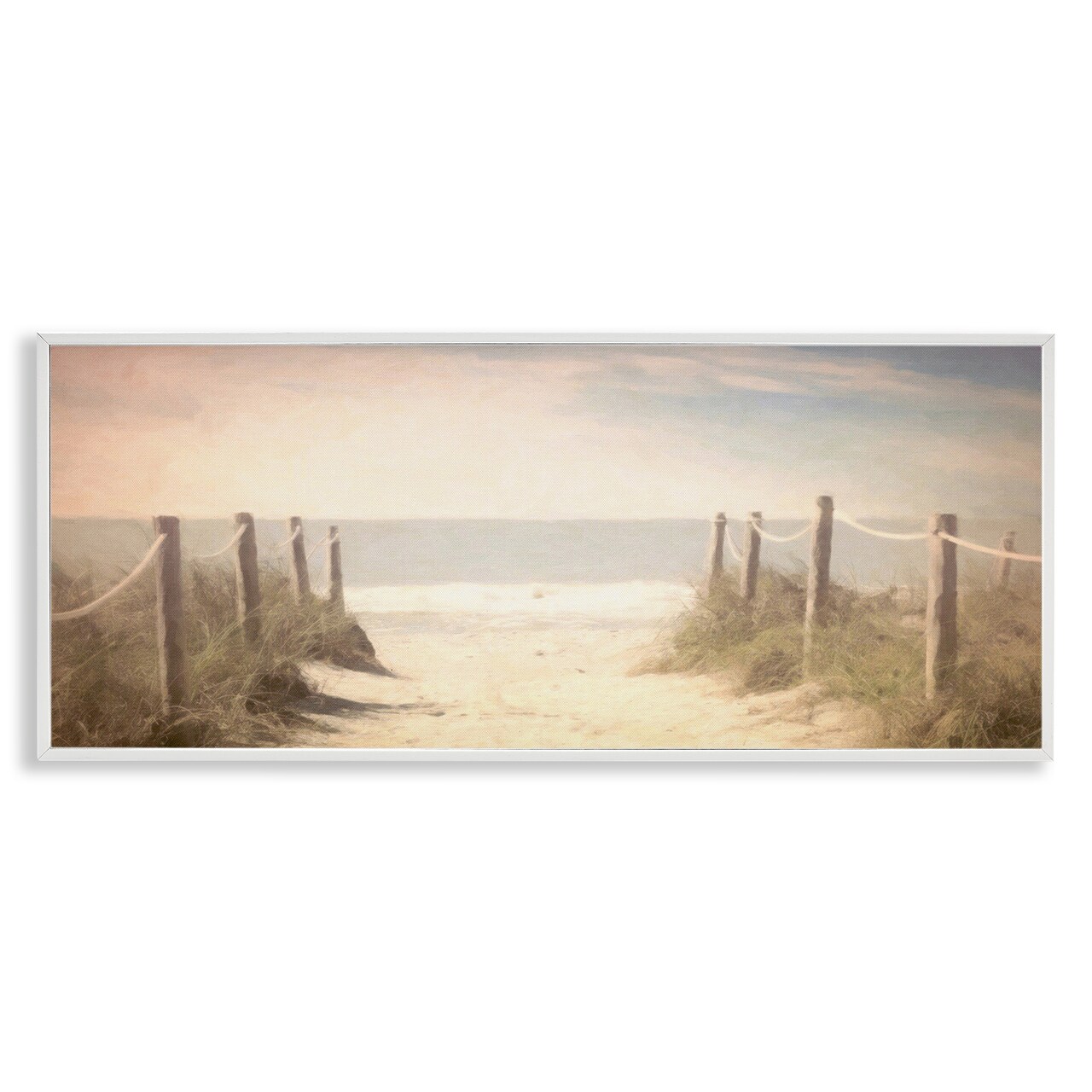 Stupell Industries Dreamy Coastal Walkway Framed Giclee Wall Art Design by Graffi*tee Studios
